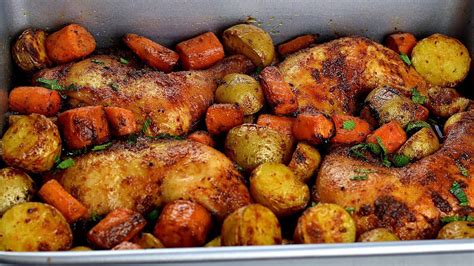 PERFECT ROASTED CHICKEN AND POTATOES: BAKED CHICKEN AND POTATOES ...