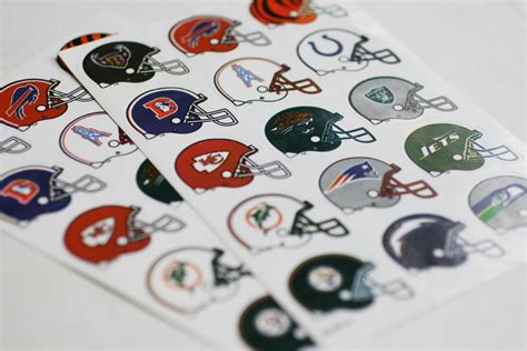 NFL Stickers Pro Football Helmet Stickers Denver by AbateArts