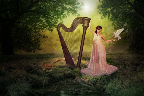 Harp Forest Fairy - Free photo on Pixabay - Pixabay