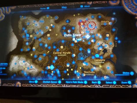 Zelda breath of the wild all shrines location map - letvsa