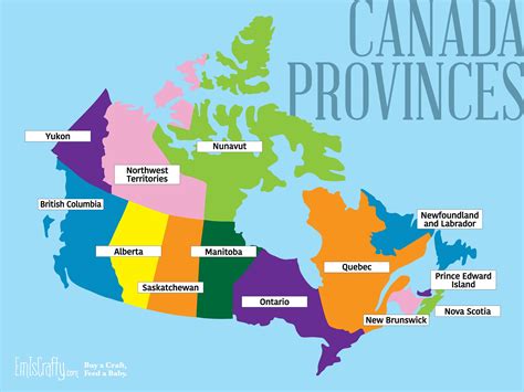 Canada Map With Cities And Provinces