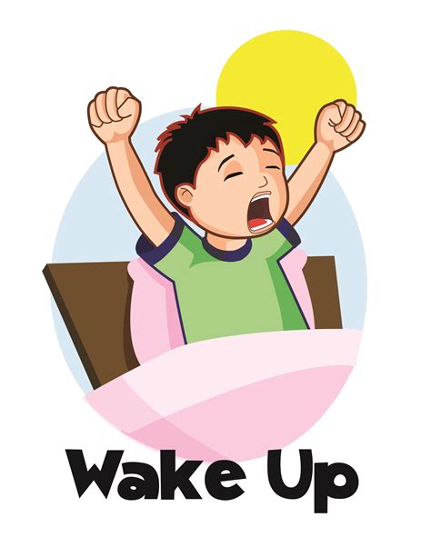 Wake up clipart kid 2 - ClipartBarn