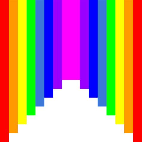 Rainbow pixel art