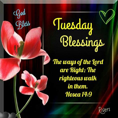 Tuesday Blessings Images And Quotes - Printable Template Calendar