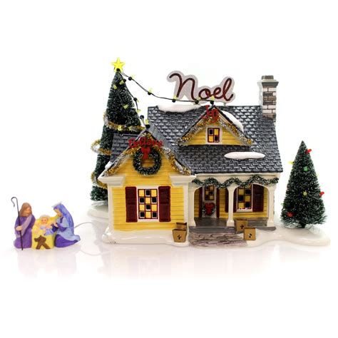 Department 56 House NOEL HOUSE Ceramic Snow Village Christmas Lane ...