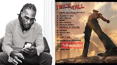 Burna Boy's 'Twice As Tall' debuts at No. 1 in over 56 countries | CHI ...