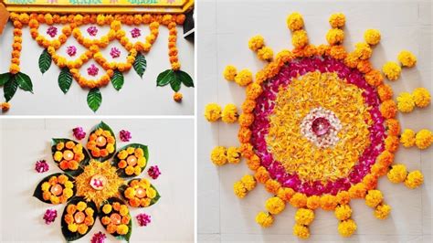 Ideas For Flower Rangoli | Best Flower Site