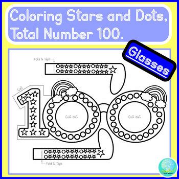 100th Day of School Activities Glasses, 100 Day Glasses Template Craft ...