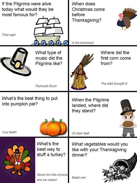 Printable Thanksgiving Jokes And Riddles | Wallpaper Site