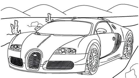 amazing bugatti coloring page online Race Car Coloring Pages, Sports ...