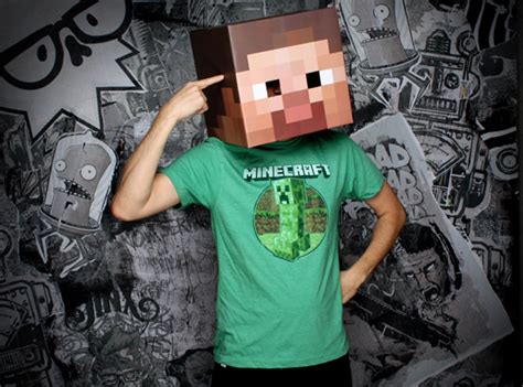 Minecraft Steve Head Costume