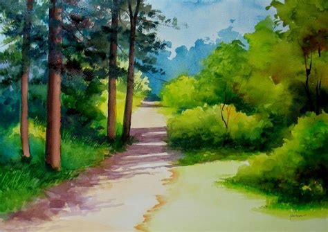 Pin on watercolor | Watercolor landscape, Landscape, Landscape paintings