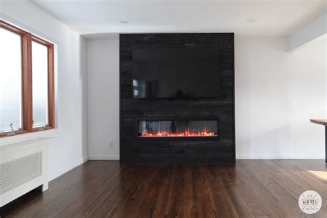 DIY-MODERN-FIREPLACE-WALL-TV - DIY Huntress