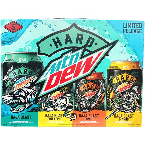 Hard Mountain Dew Baja Blast Variety Pack | GotoLiquorStore