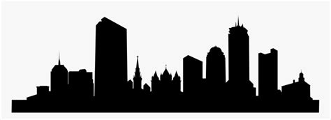 Boston Skyline Png - Boston Skyline Silhouette Png, Transparent Png ...