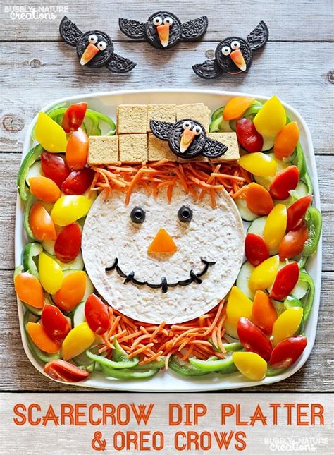 Scarecrow-Dip-Platter-and-Oreo-Crows-Make-this-cute-veggie-tray-for ...