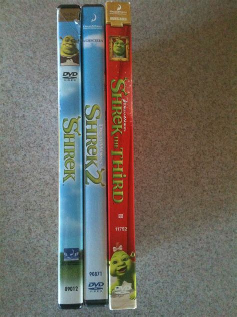 Shrek, Shrek 2, & Shrek the Third Lot (DVD, Widescreen) Mike Myers ...