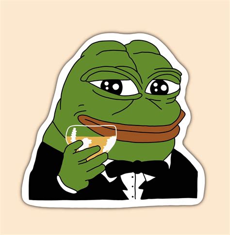 Pepe Frog Sticker Peepo Pepe the Frog Twitch Emote - Etsy Singapore