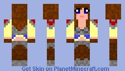 Anime Warrior Princess w/o Cloak Minecraft Skin