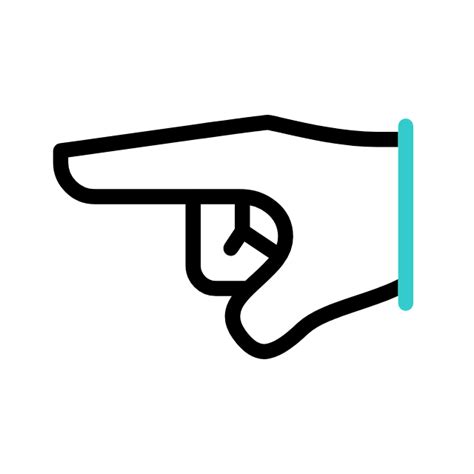 Finger pointing Animated Icon | Free hands and gestures Animated Icon