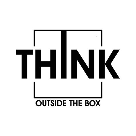 Think Outside The Box Motivational Quote 10177408 Vector Art at Vecteezy