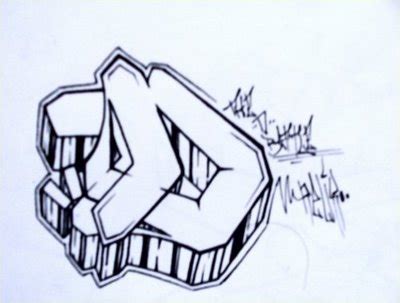 Best Graffiti World: Graffiti Letter D 3D Style Design