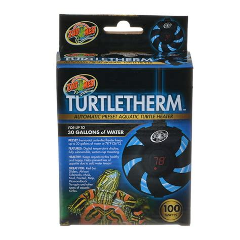 Zoo Med Turtletherm Automatic Preset Aquatic Turtle Heater 100 Watt ...