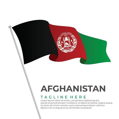 Template vector Afghanistan flag modern design 21017242 Vector Art at ...