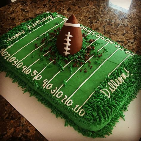 Football Field Birthday Cake