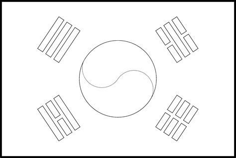 North Korea Flag Coloring Page Coloring Pages