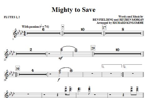 Mighty To Save Chords Key Of E - Sheet and Chords Collection