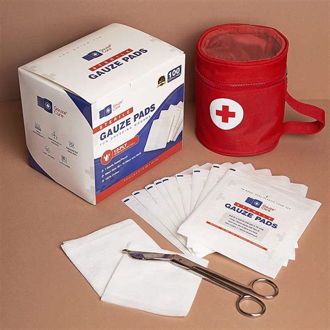 Buy 100pc Large Sterile Gauze Pads 4x4 Sterile for Wounds Bulk - 12ply ...