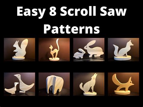 Easy 8 Scroll Saw Patterns - Etsy