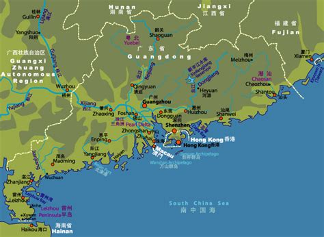 Map of Guangdong - JohoMaps