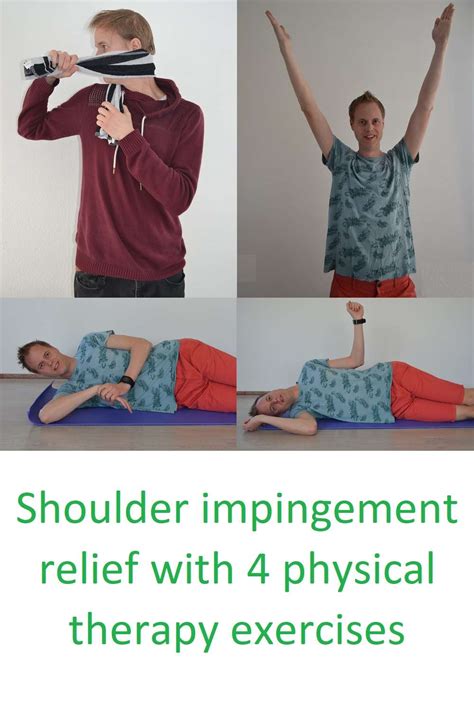 Shoulder impingement cause and treatment with 4 exercises