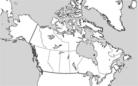 Blank Canada Map