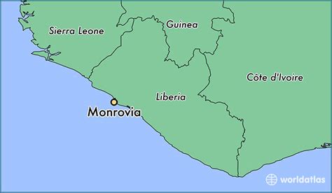 Where is Monrovia, Liberia? / Monrovia, Montserrado Map - WorldAtlas.com