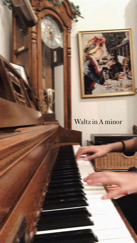 Waltz in A minor piano | Piano music, Piano, Piano chords