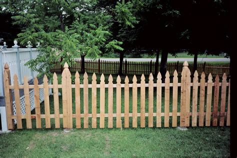 French Gothic Wood Picket Fences | Wood picket fence, Fence pickets ...