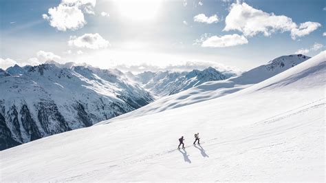 Free photo: Two Man Hiking on Snow Mountain - Adventure, Sunlight, Sun ...