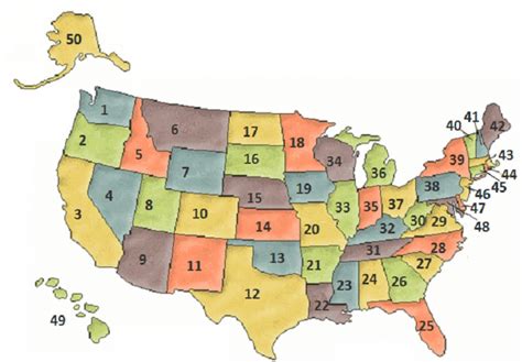 Blank Us State Map Quiz - Printable Map