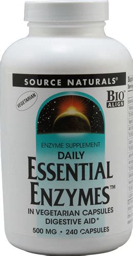 Source Naturals Daily Essential Enzymes™ -- 500 mg - 240 Vegetarian ...