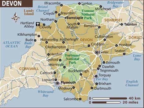 Devon travel in 2023 | Devon england, Devon map, Devon