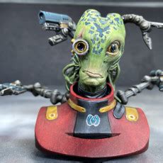 3D Printable Mordin Solus (Mass Effect Fan Art) by Mini Monster Mayhem