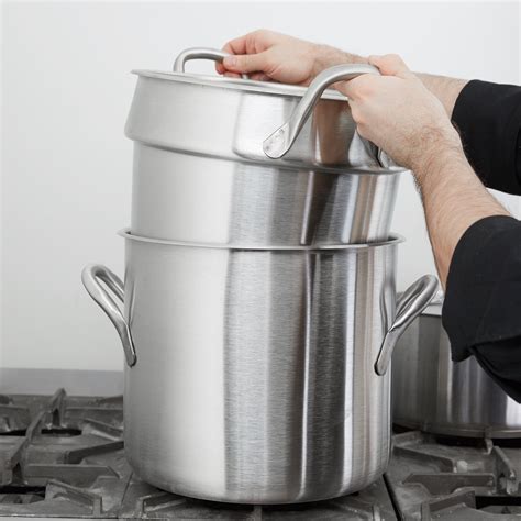 Vollrath 78610 Classic 20 Qt. Stainless Steel Stock Pot / Double Boiler Pot