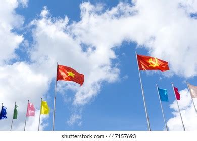 Flag Vietnam Communist Party Flag Stock Photo (Edit Now) 447157693