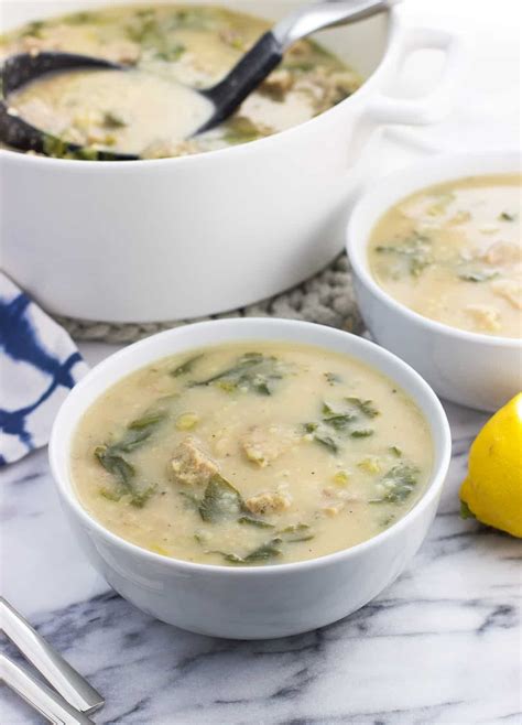 Creamy Italian Wedding Soup with Turkey Meatballs