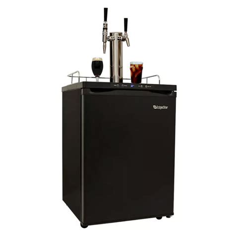 Cold Brew & Nitro Coffee Kegerator with Temp Display - 2 Faucet