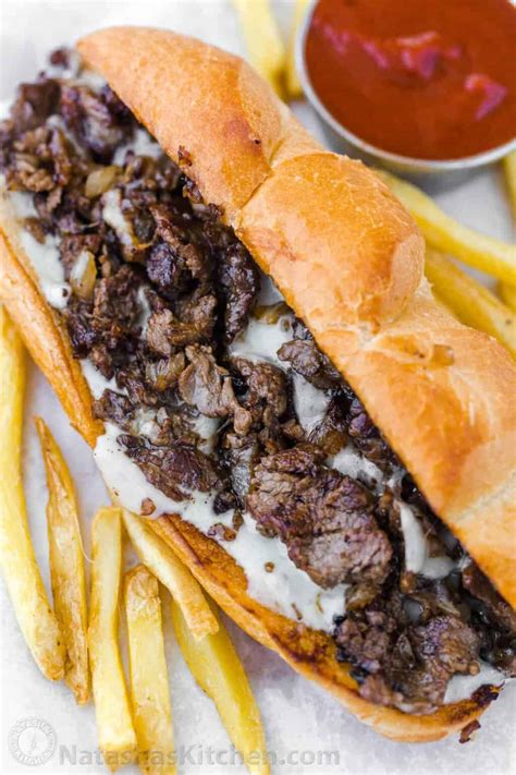 Philly Cheesesteak Recipe (VIDEO) - NatashasKitchen.com