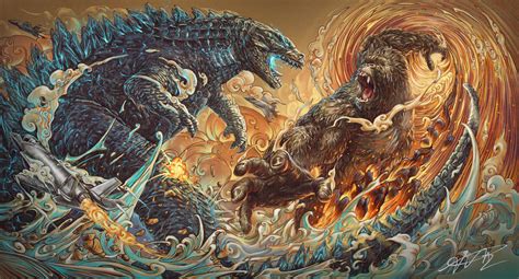 Godzilla vs Kong fanart | Godzilla vs. Kong | Know Your Meme